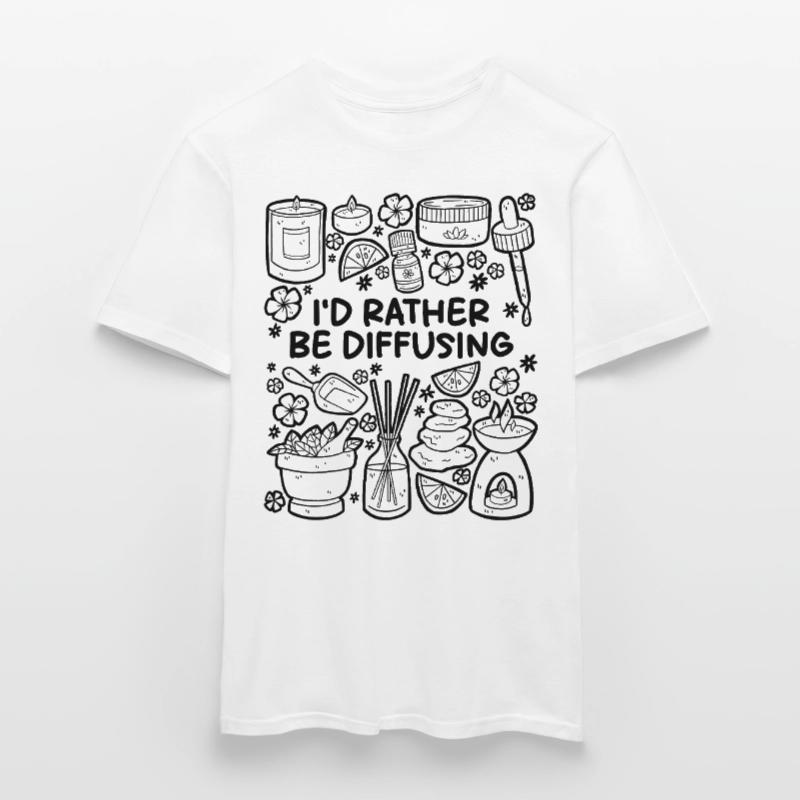 I'd Rather Be Diffusing – Aromatherapy Men’s T-shirt