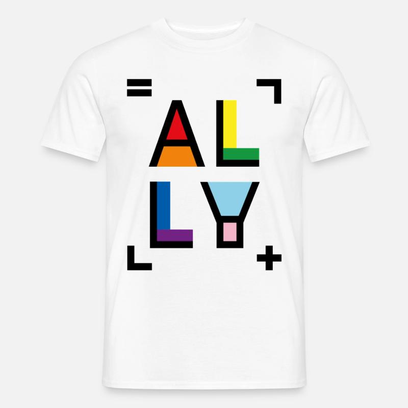 Verbündeter - Männer T-Shirt - Weiß
