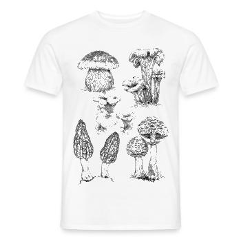 Champignons - Männer T-Shirt - Weiß - Vorne - AI Model Male 178 dark (178cm)
