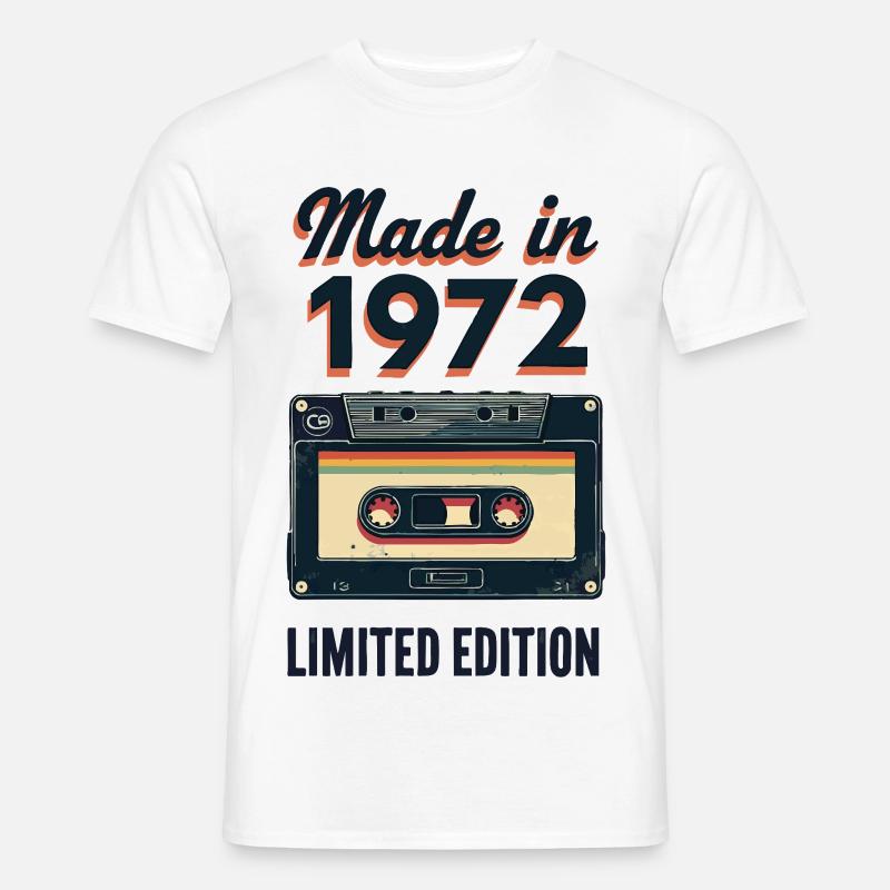 Made in 1972 – Limited Edition - Männer T-Shirt - Weiß