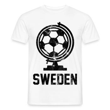 Football suédois - T-shirt homme - blanc - Devant - AI Model Male 178 dark (178cm)