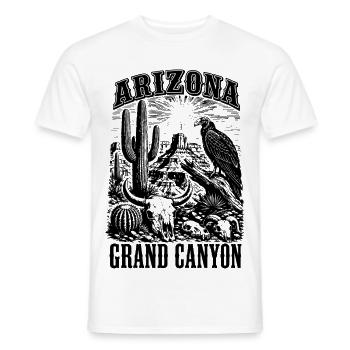 Arizona Grand Canyon Wüstensilhouette - Männer T-Shirt - Weiß - Vorne - AI Model Male 178 dark (178cm)