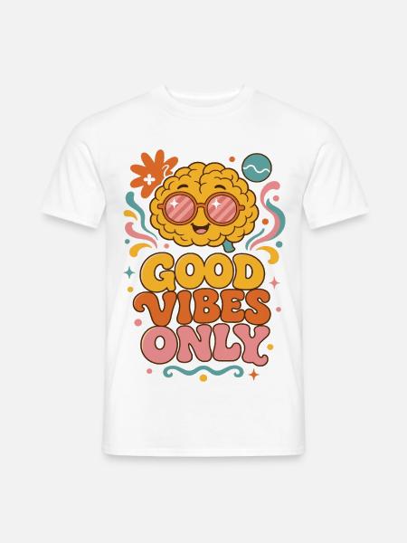 Good V Only Sonnen-Design - Männer T-Shirt - Weiß