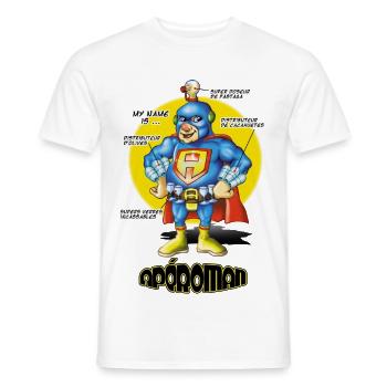 Apéro man - T-shirt homme - blanc - Devant - AI Model Male 178 dark (178cm)