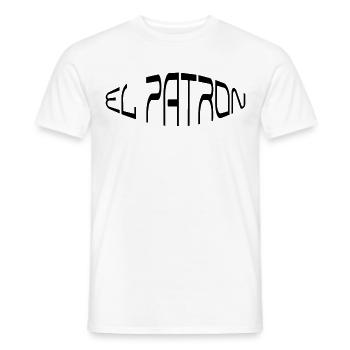 El Patron – The Doer Look - Men's T-Shirt - white - Front - AI Model Male 178 dark (178cm)