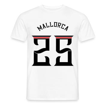 Mallorca 25 Trikot 2025 - Männer T-Shirt - Weiß - Vorne - AI Model Male 178 dark (178cm)