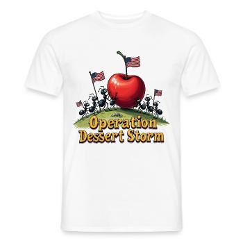 Opération Tempête de Desserts - T-shirt homme - blanc - Devant - AI Model Male 178 dark (178cm)