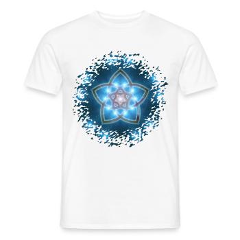 VENUSBLUME / VENUS FLOWER - universe - Männer T-Shirt - Weiß - Vorne - AI Model Male 178 dark (178cm)