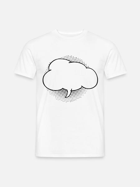 Bulle nuage - T-shirt homme - blanc