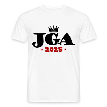 Enterrement de vie de garçon 2025 Enterrement de vie de garçon - T-shirt homme - blanc - Devant - AI Model Male 178 dark (178cm)