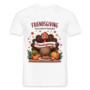 Friendsgiving Family - Männer T-Shirt - Weiß - Vorne - AI Model Male 178 dark (178cm)