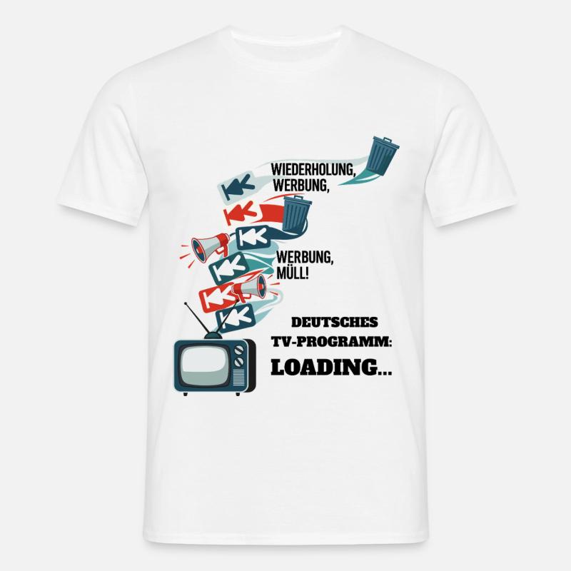 German TV Program: Loading... - Men's T-Shirt - white