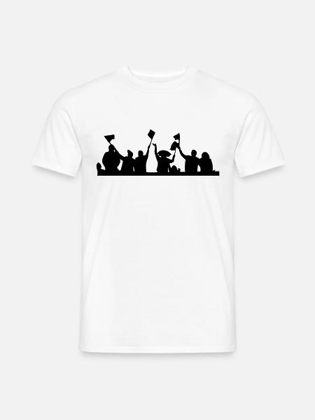 Fans - Stadion - Party - Männer T-Shirt - Weiß