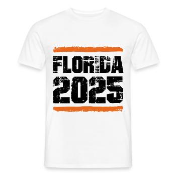 Florida 2025 Team - Men's T-Shirt - white - Front - AI Model Male 178 dark (178cm)