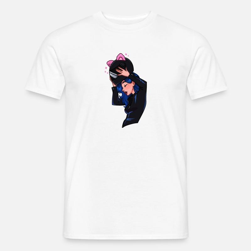 Biker von TechPrincess - Männer T-Shirt - Weiß