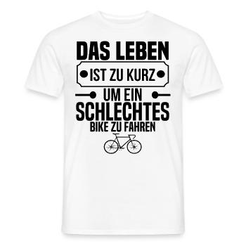 Fahrrad Radsport Radrennen Bike Mtb Radfahrer - Männer T-Shirt - Weiß - Vorne - AI Model Male 178 dark (178cm)