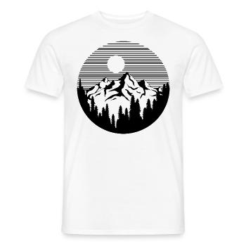 Randonnée randonnée paysage nature montagnes cadeau - T-shirt homme - blanc - Devant - AI Model Male 178 dark (178cm)