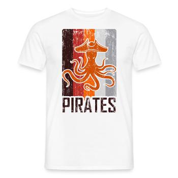 Pirate Kraken - T-shirt homme - blanc - Devant - AI Model Male 178 dark (178cm)