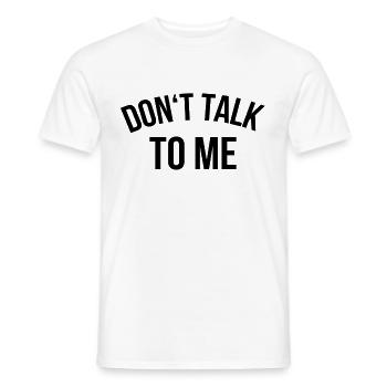 Ne me parle pas - T-shirt homme - blanc - Devant - AI Model Male 178 dark (178cm)