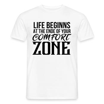 sportif - T-shirt homme - blanc - Devant - AI Model Male 178 dark (178cm)