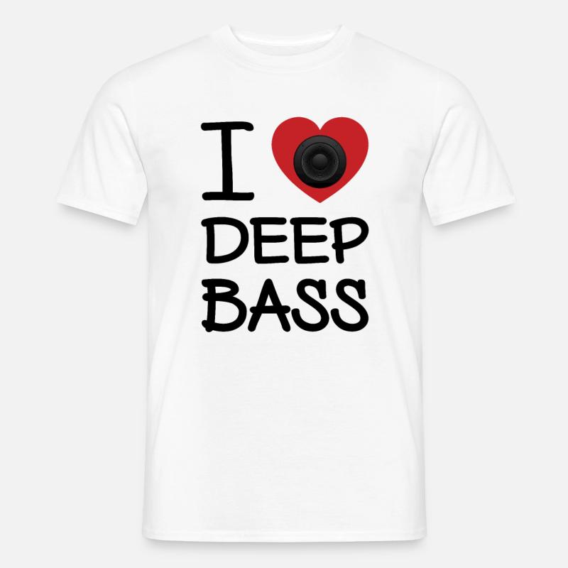 J'ADORE LA BASSE PROFONDE - T-shirt homme - blanc