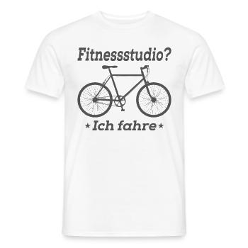 Fahrrad- Shirt Radsport Rennrad Trikot Geschenk - Männer T-Shirt - Weiß - Vorne - AI Model Male 178 dark (178cm)