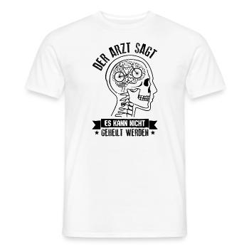 Fahrrad – Shirt Radsport Drahtesel Geschenk - Männer T-Shirt - Weiß - Vorne - AI Model Male 178 dark (178cm)