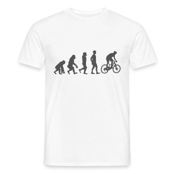 Maillot de vélo Evolution Road Jersey Maillot Cadeau - T-shirt homme - blanc - Devant - AI Model Male 178 dark (178cm)