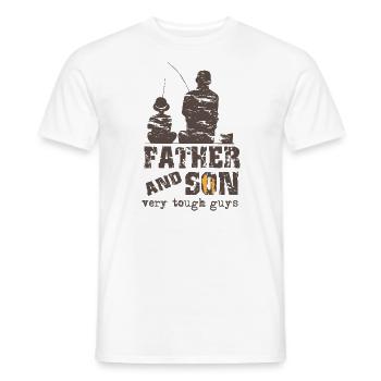 Père et fils - T-shirt homme - blanc - Devant - AI Model Male 178 dark (178cm)