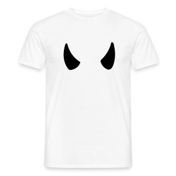 horns - Men's T-Shirt - white - Front - AI Model Male 178 dark (178cm)