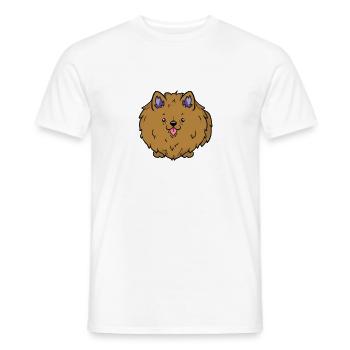 Flocke ( braun ) - Männer T-Shirt - Weiß - Vorne - AI Model Male 178 dark (178cm)