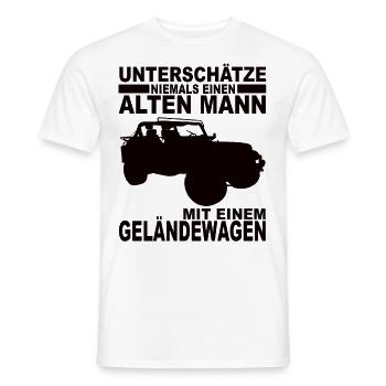 Geländewagen - Männer T-Shirt - Weiß - Vorne - AI Model Male 178 dark (178cm)