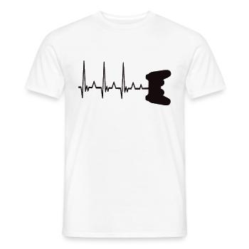 Gaming - T-shirt homme - blanc - Devant - AI Model Male 178 dark (178cm)