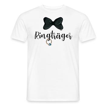 Ringträger Ring Security Hochzeit JGA - Männer T-Shirt - Weiß - Vorne - AI Model Male 178 dark (178cm)