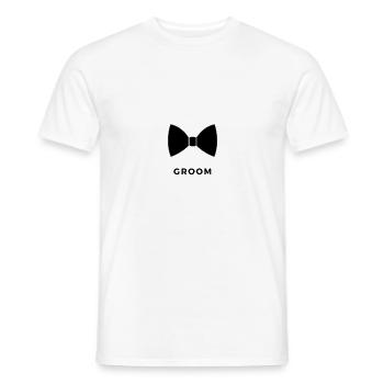 Groom - Team Groom - Bachelor Party - Men's T-Shirt - white - Front - AI Model Male 178 dark (178cm)