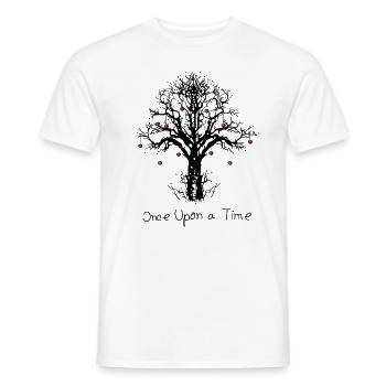 Once Upon a Time Tree Heart Art Series Junkie - Men's T-Shirt - white - Front - AI Model Male 178 dark (178cm)