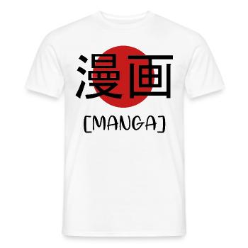 manga - T-shirt homme - blanc - Devant - AI Model Male 178 dark (178cm)