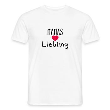 Mamas Liebling - Männer T-Shirt - Weiß - Vorne - AI Model Male 178 dark (178cm)