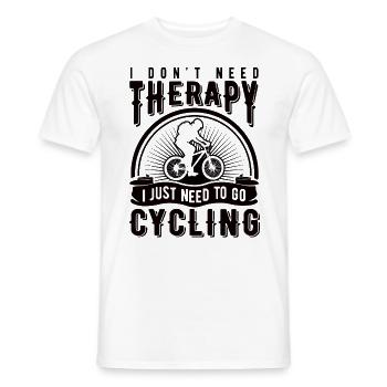 vélo - T-shirt homme - blanc - Devant - AI Model Male 178 dark (178cm)