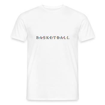 BASKETBALL - T-shirt homme - blanc - Devant - AI Model Male 178 dark (178cm)