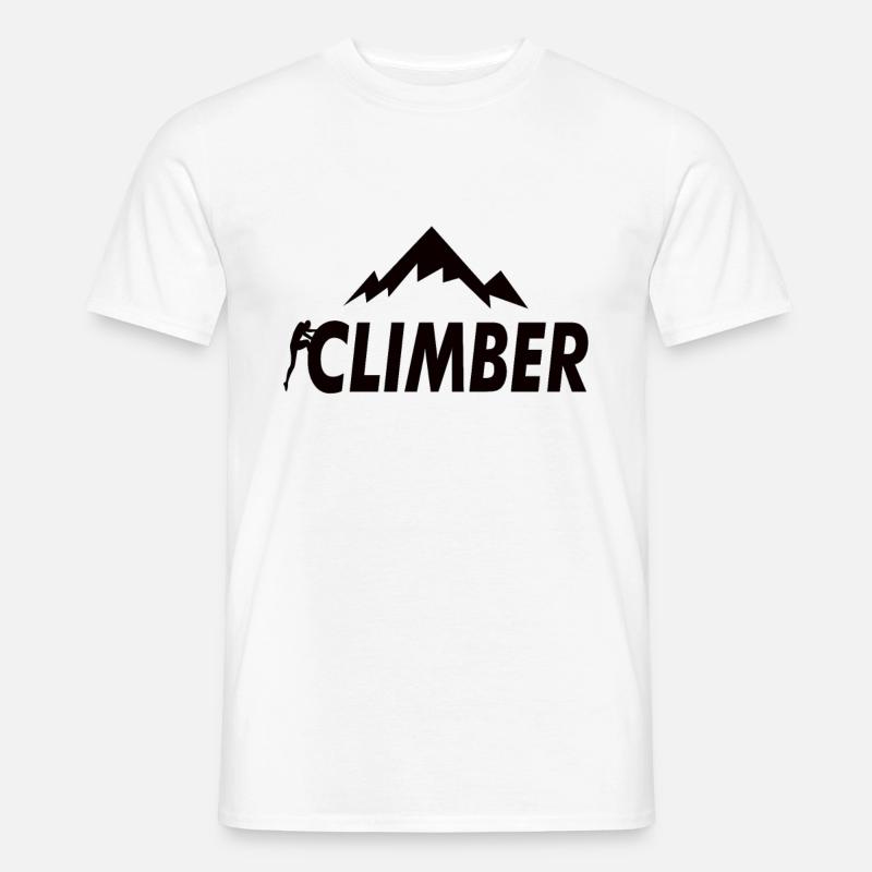 Klettern Geschenk - Männer T-Shirt - Weiß