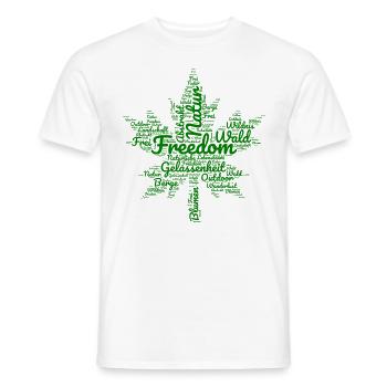 Cadeau amoureux de la nature - T-shirt homme - blanc - Devant - AI Model Male 178 dark (178cm)