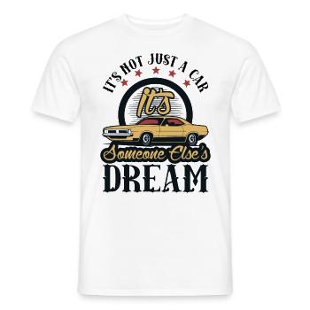 Muscle Car Auto Retro Geschenk - Männer T-Shirt - Weiß - Vorne - AI Model Male 178 dark (178cm)