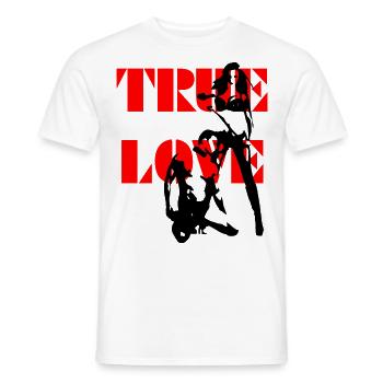2reborn femdom True Love Love Relationship Relationships - Men's T-Shirt - white - Front - AI Model Male 178 dark (178cm)