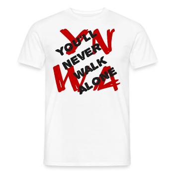 YNWA - T-shirt homme - blanc - Devant - AI Model Male 178 dark (178cm)