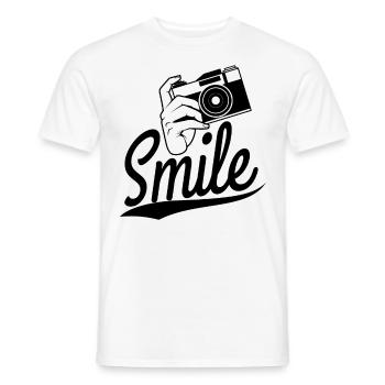 Photography photographer photo camera gift - Men's T-Shirt - white - Front - AI Model Male 178 dark (178cm)