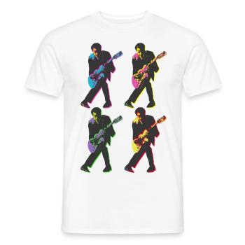 Chuck Berry Rock & Roll Icon (T-shirt unisexe) - T-shirt homme - blanc - Devant - AI Model Male 178 dark (178cm)