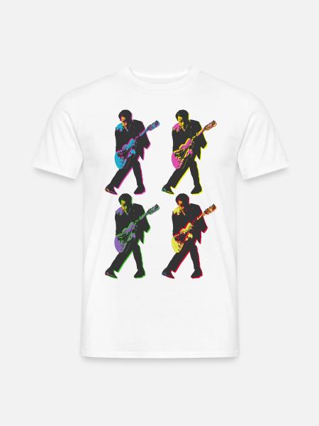 Chuck Berry Rock & Roll Icon (Unisex T-Shirt) - Männer T-Shirt - Weiß