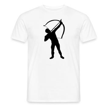 Archer - Men's T-Shirt - white - Front - AI Model Male 178 dark (178cm)