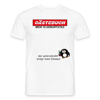 70. Geburtstag - Männer T-Shirt - Weiß - Vorne - AI Model Male 178 dark (178cm)